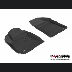 Hyundai Santa Fe Floor Mats (Set of 2) - Front - Black by 3D MAXpider